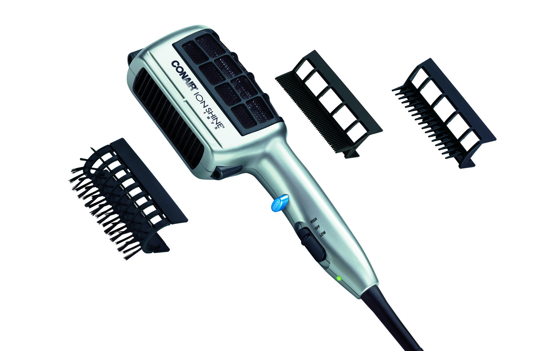 Conair 1875 Watt 3in1 Styling Hair Dryer with Ionic Technology, One