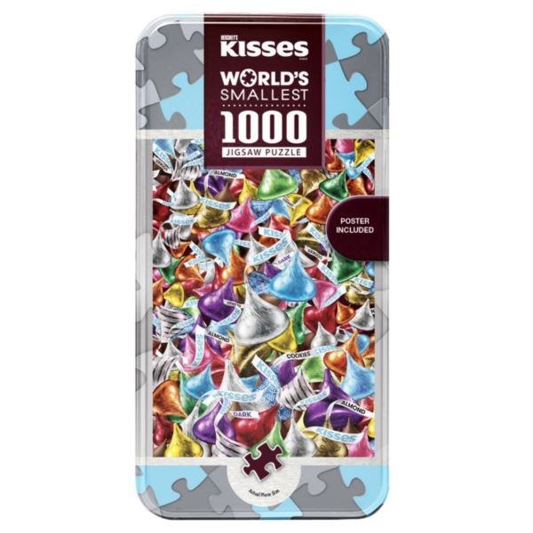 Hershey's World's Smallest Hershey Kisses 1,000 Piece Puzzle with Tin Image