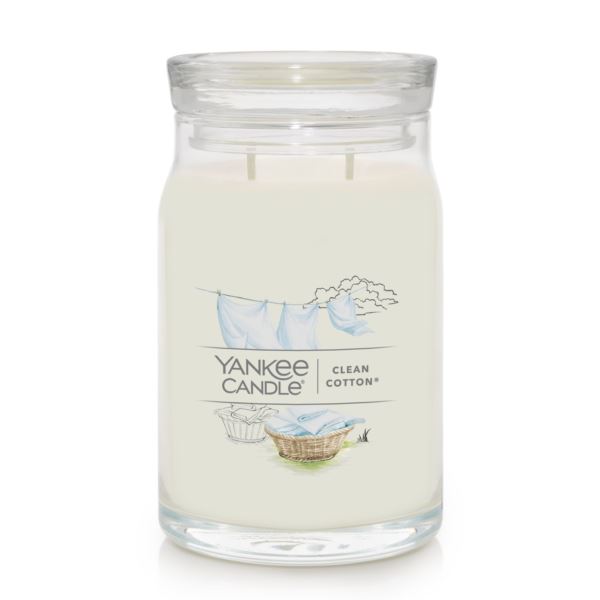 Signature Large Jar Candle - Clean Cotton Image