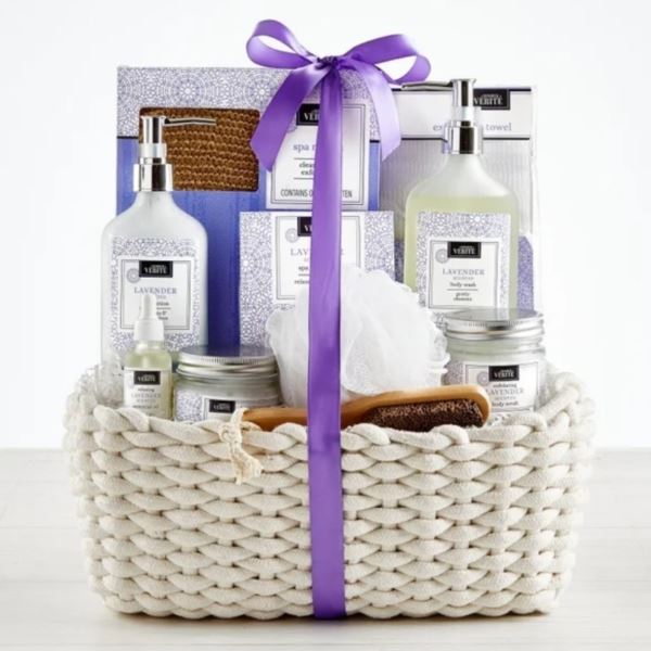 Denarii Lavender Spa Gift Basket Image