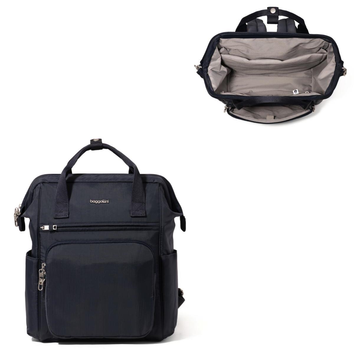 Baggallini Securtex Anti-Theft Windsor Backpack - French Navy
