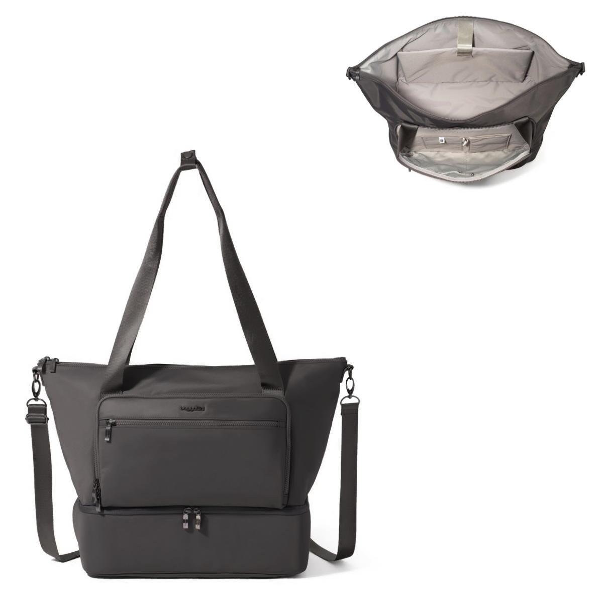 Baggallini Park Ave Overnight Tote - Smoke Twill