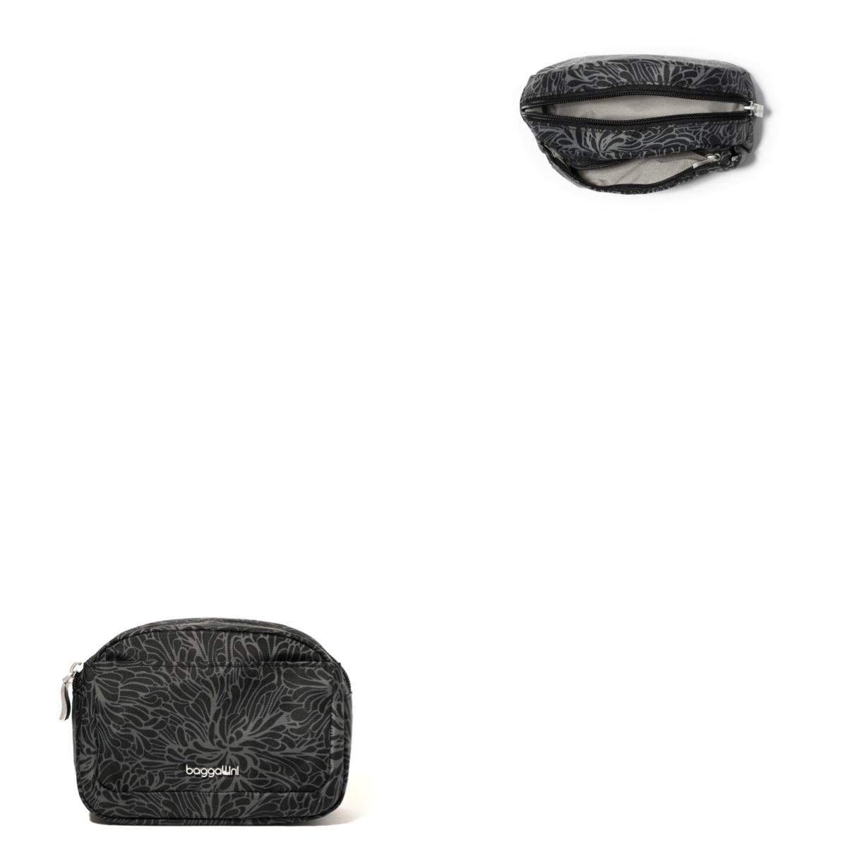 Baggallini Small Pocket Cosmetic - Midnight Blossom