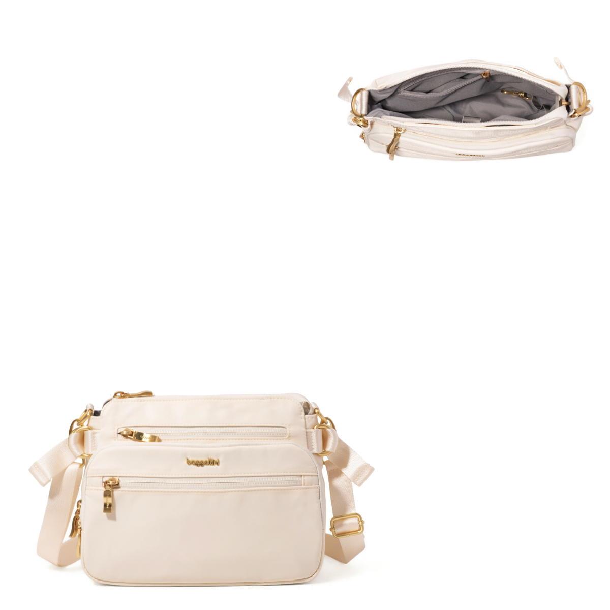Baggallini Marais Crossbody - Coconut Twill
