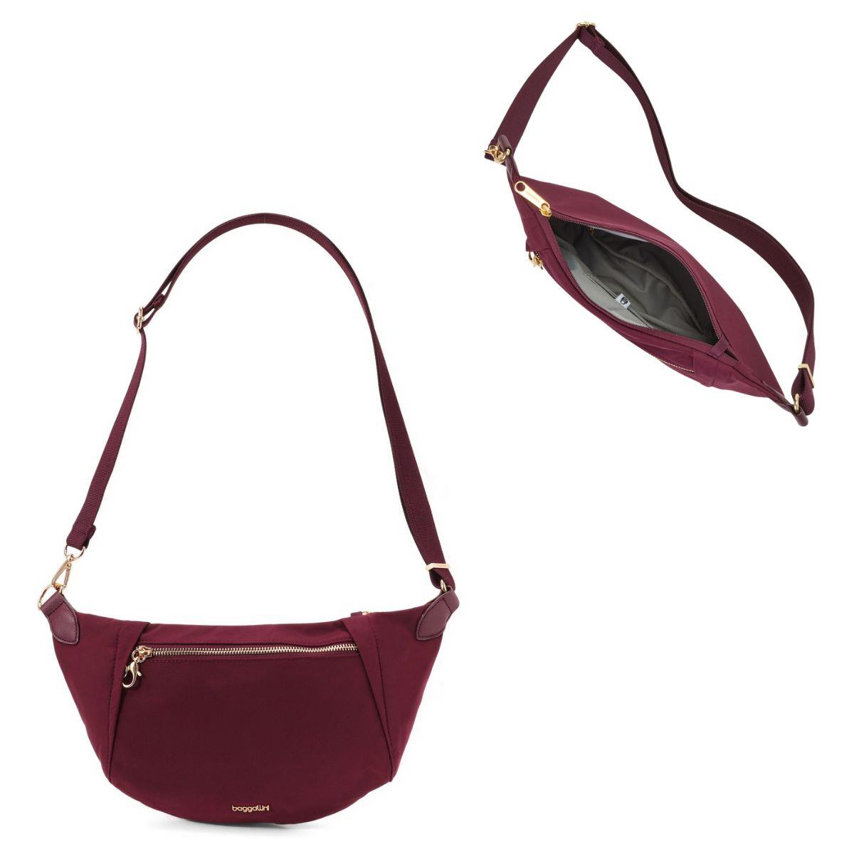 Baggallini Securtex® Jet Set Anti-Theft Crescent Sling - Jam