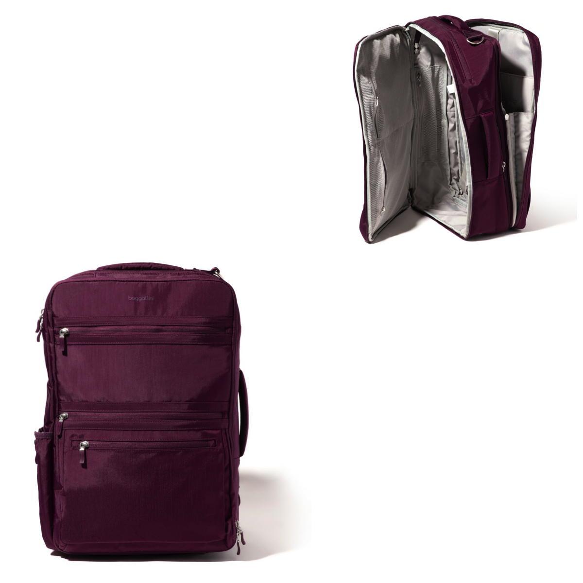Baggallini Modern Convertible Travel Backpack - MULBERRY