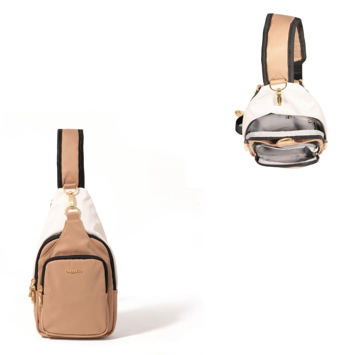 Baggallini Central Park Sling - Acorn Multi Twill