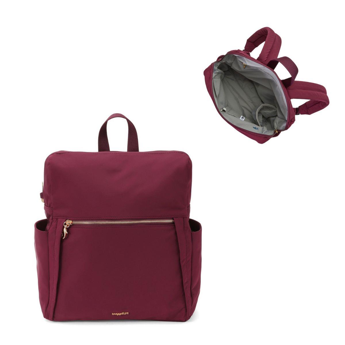 Baggallini Securtex® Jet Set Anti-Theft Daypack Backpack - Jam