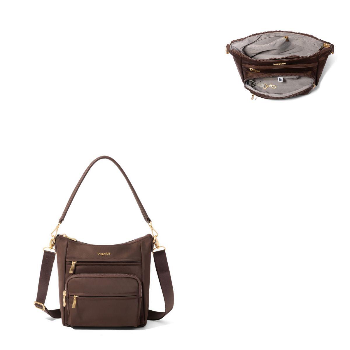 Baggallini Nolita Convertible Crossbody - Ganache Twill