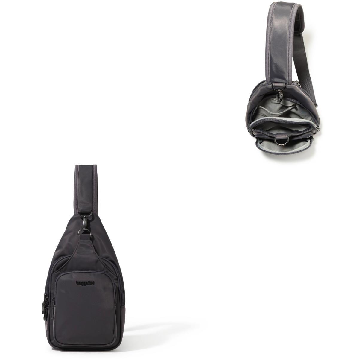 Baggallini Central Park Sling - SMOKE TWILL