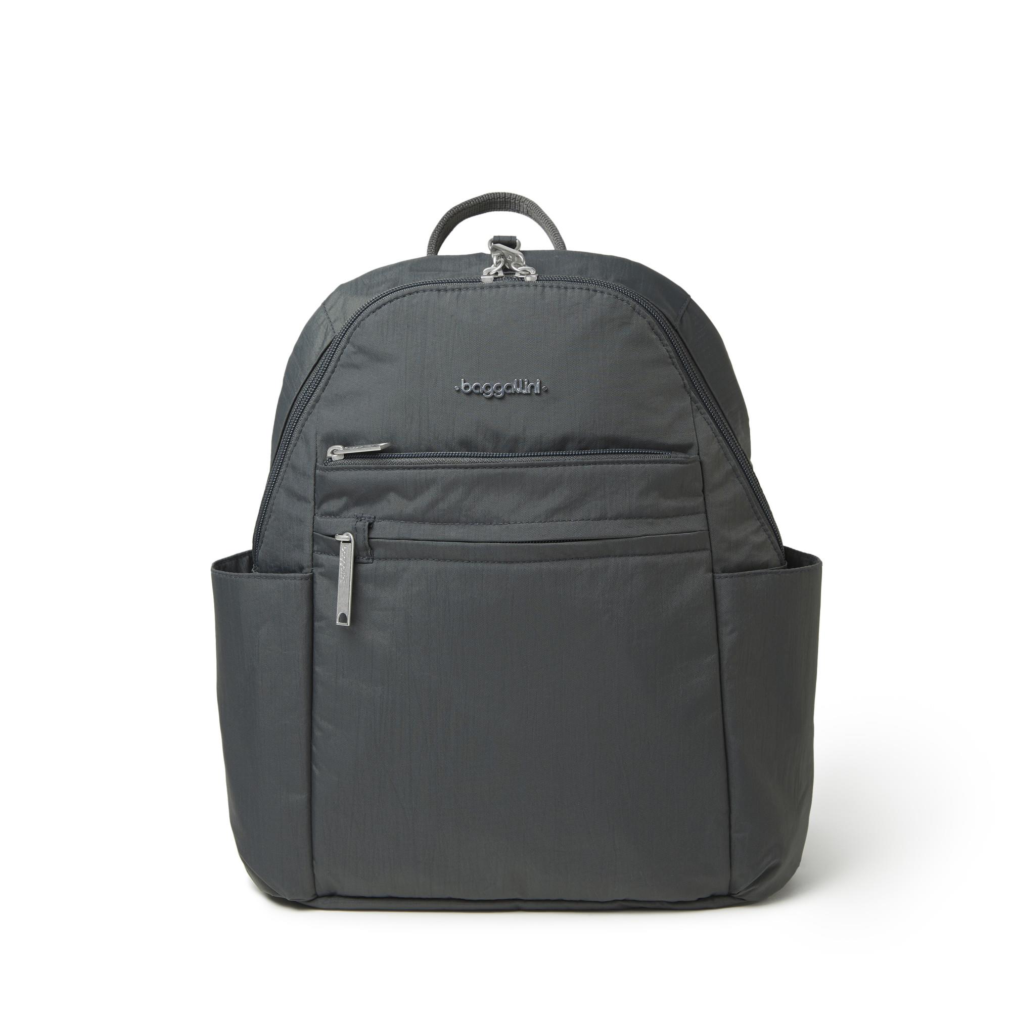 Baggallini Securtex Anti-Theft Vacation Backpack - Charcoal