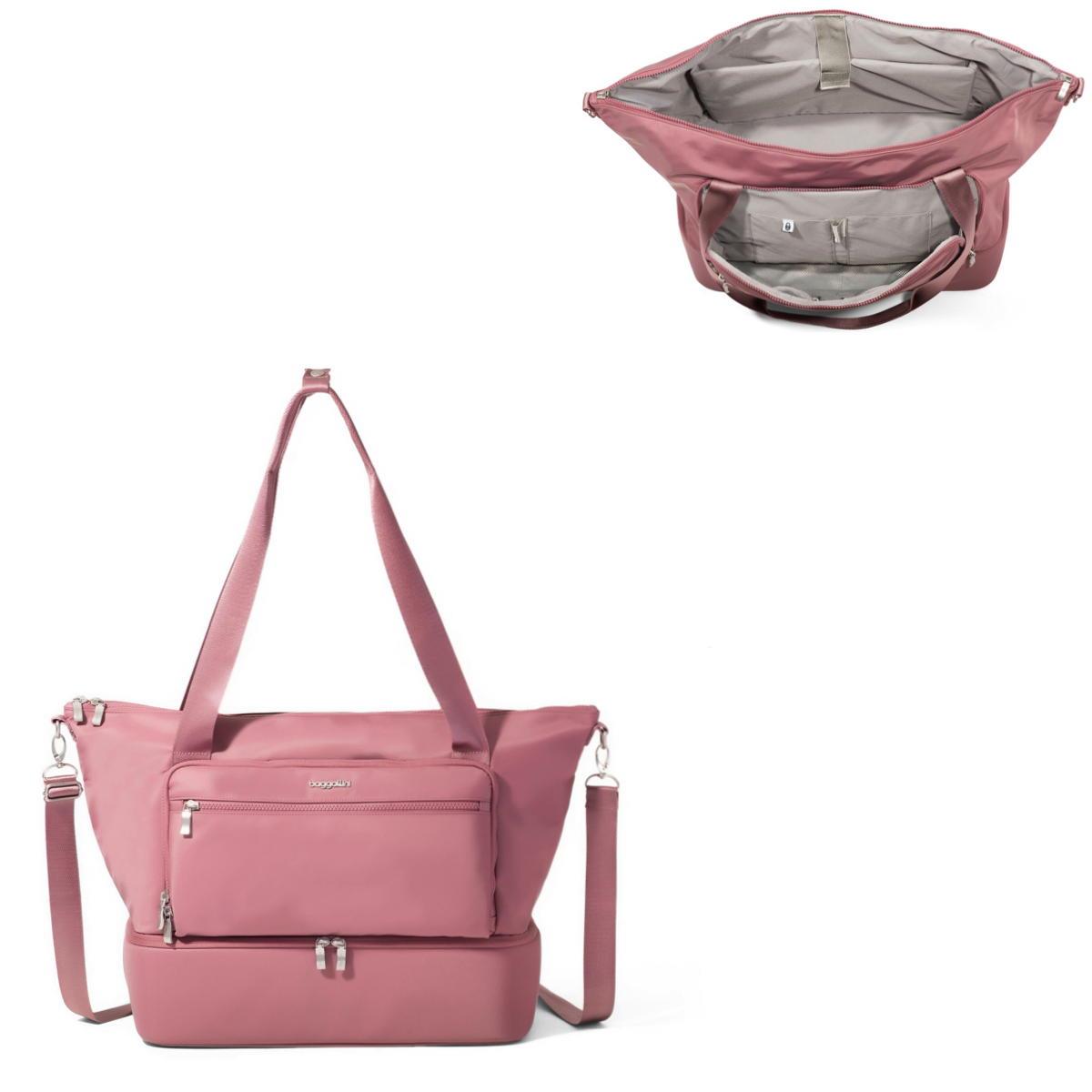 Baggallini Park Ave Weekender - Mauve Twill