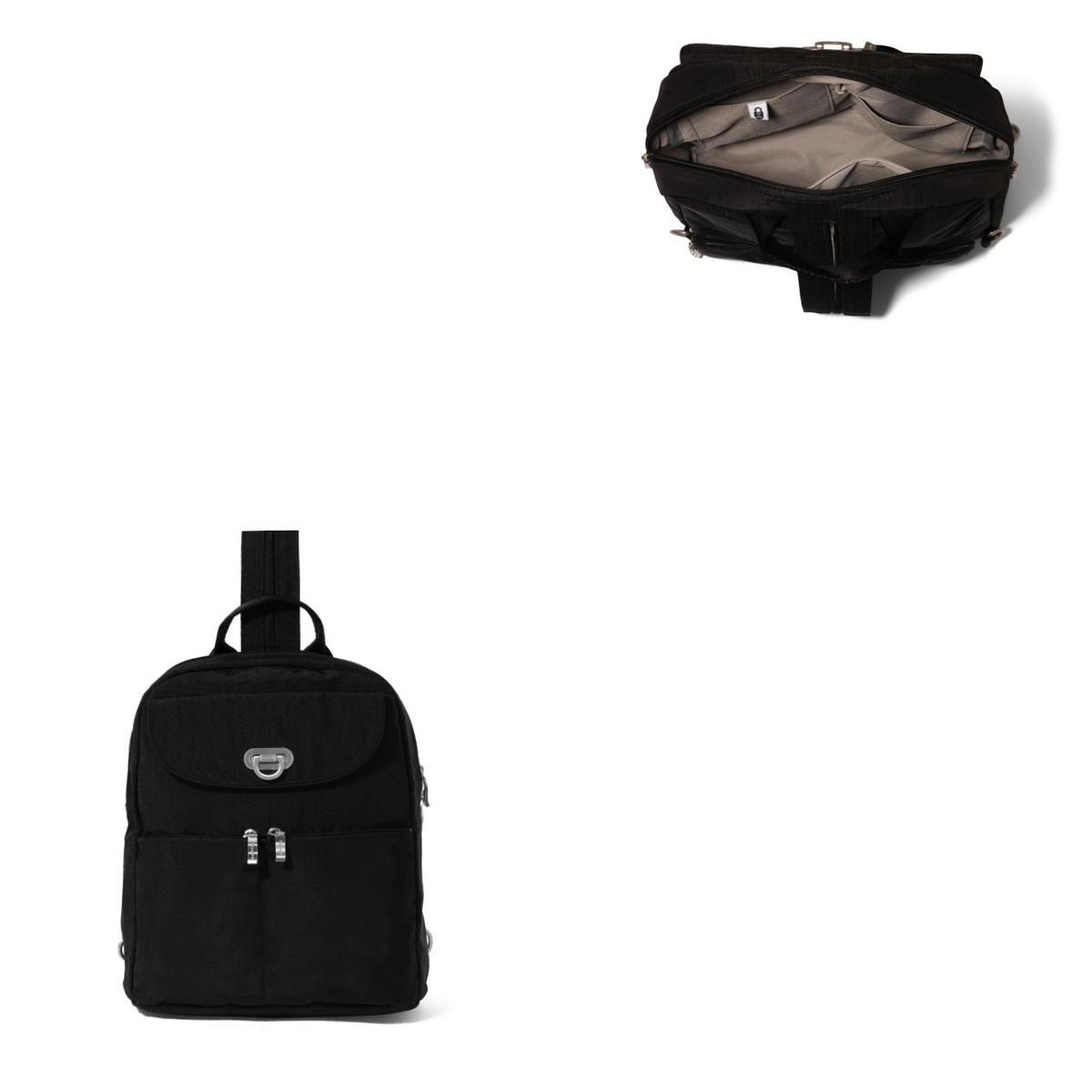 Baggallini Coastal Flip Lock Day Pack - Black