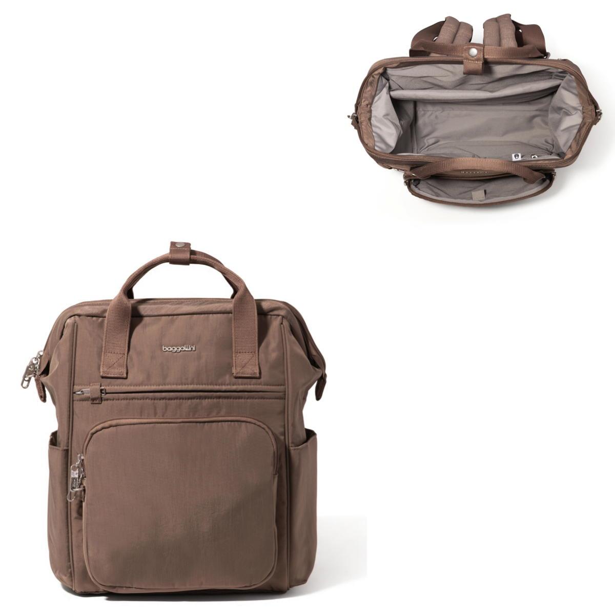 Baggallini Securtex Anti-Theft Windsor Backpack - Portobello