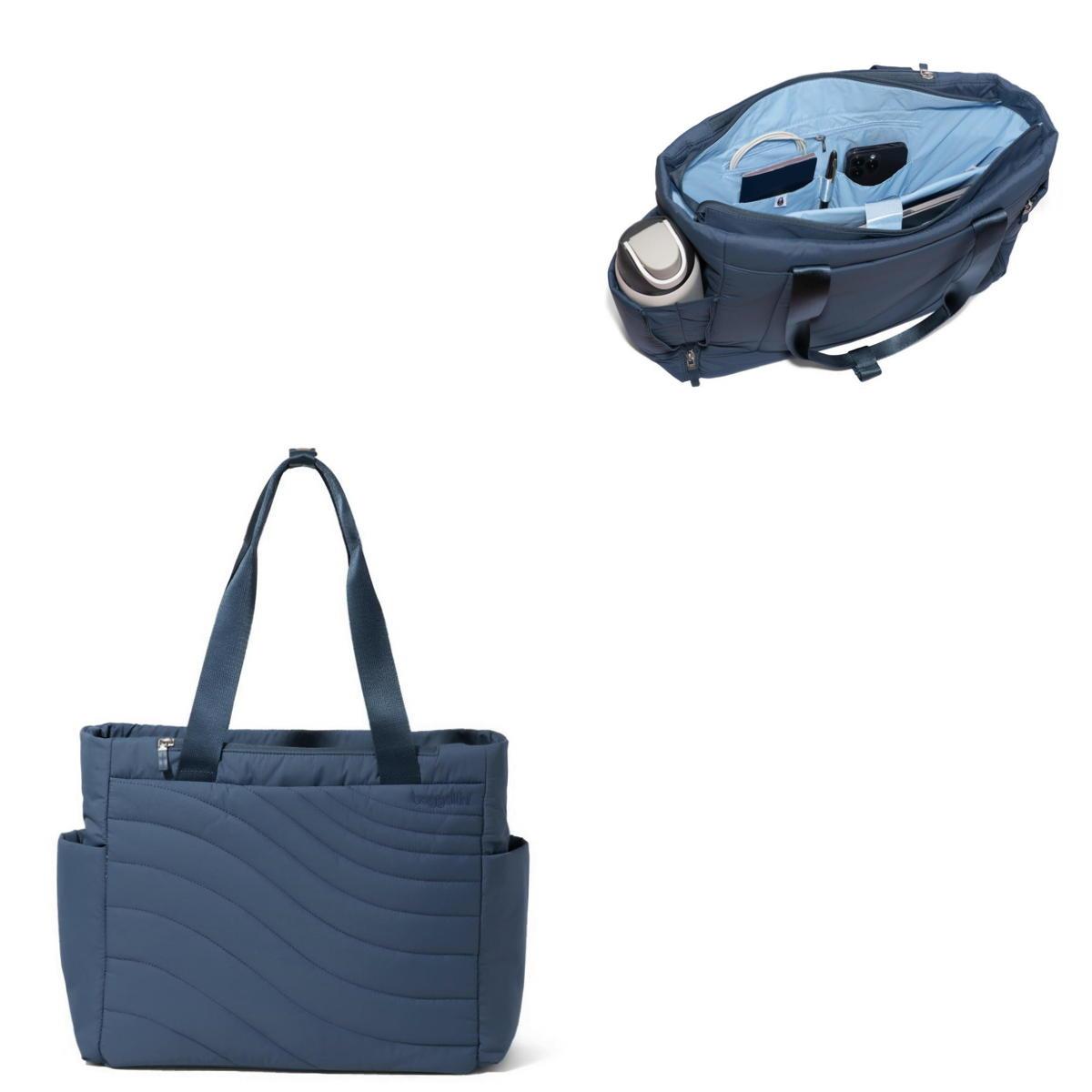 Baggallini Set Wave Tote - Mist Wave Puff