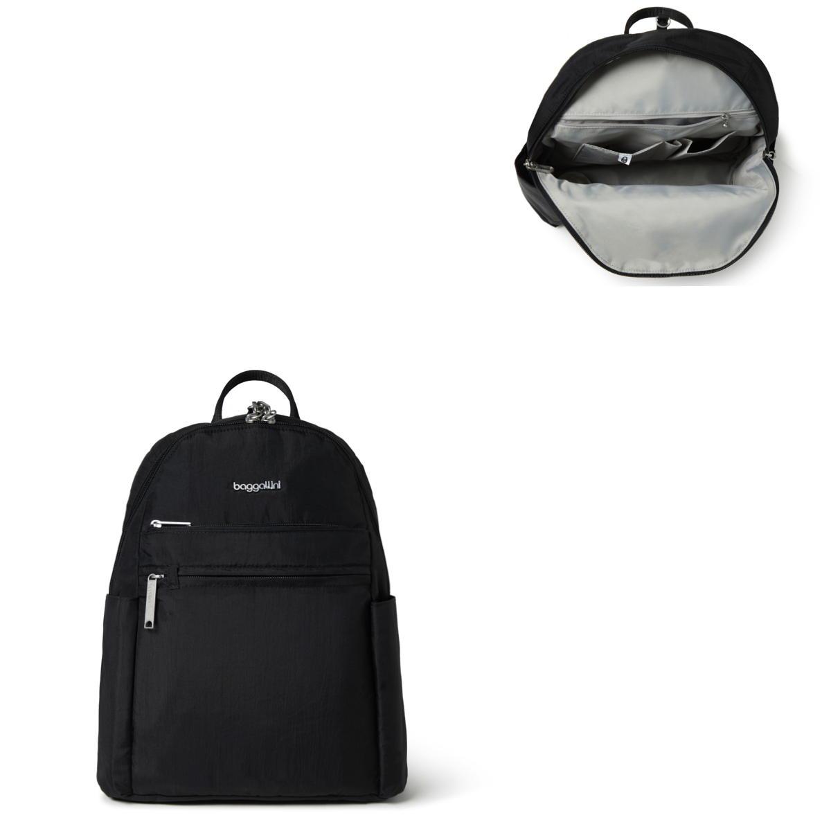 Baggallini Securtex Anti-Theft Vacation Backpack - Black