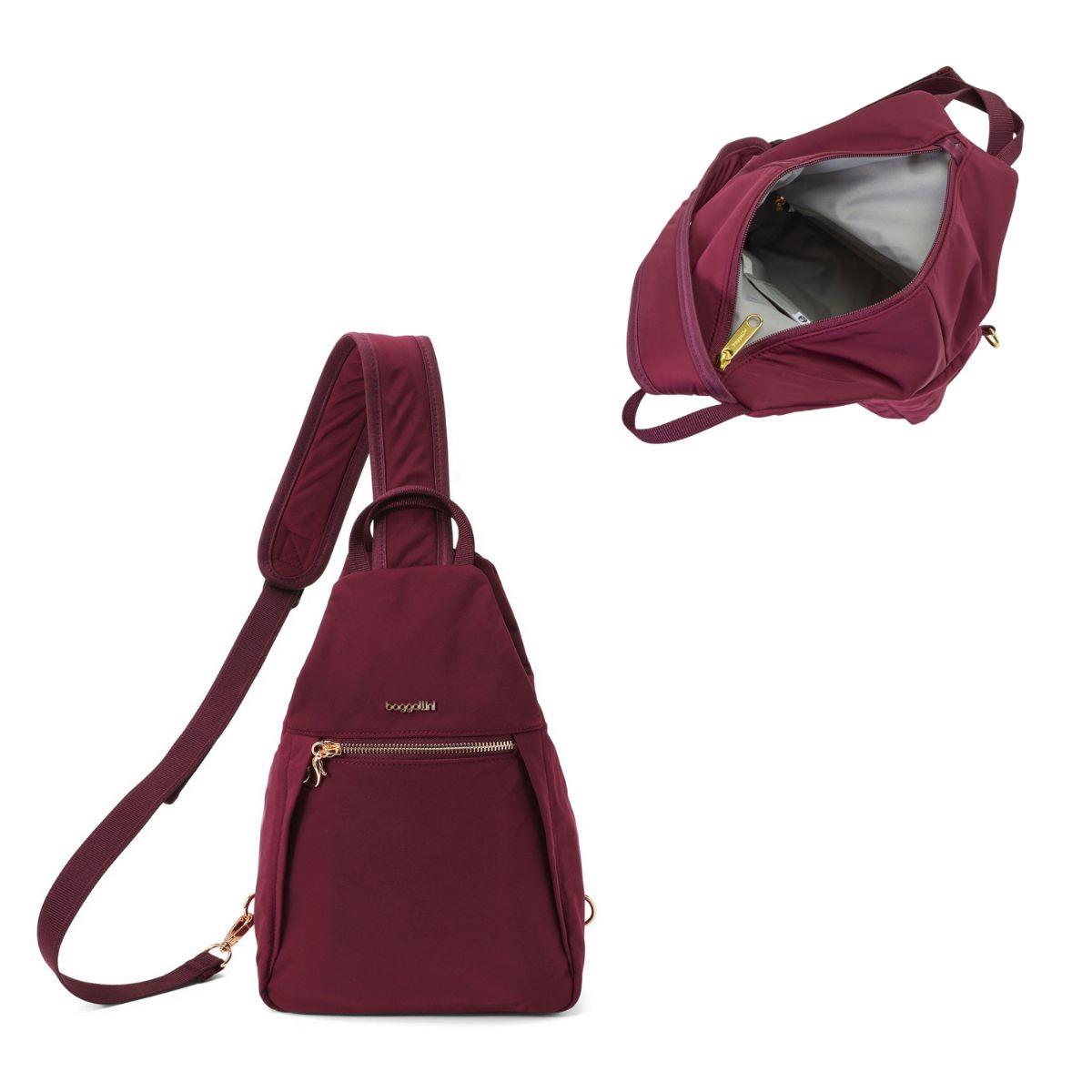 Baggallini Securtex® Jet Set Anti-Theft Triangle Sling - Jam