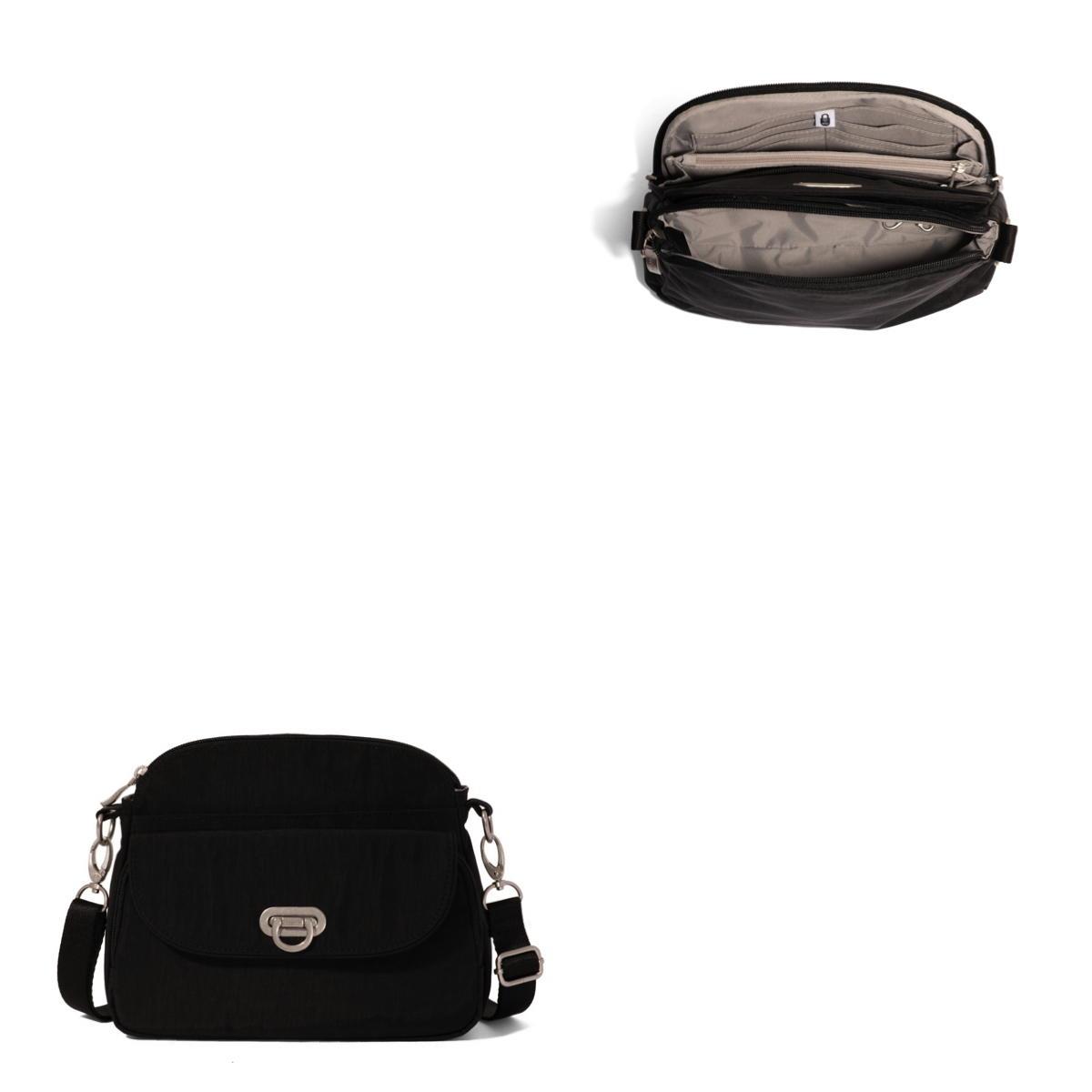Baggallini Coastal Flip Lock Crossbody - Black