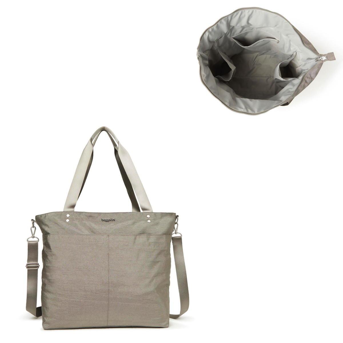 Baggallini Large Carryall Tote - STERLING SHIMMER