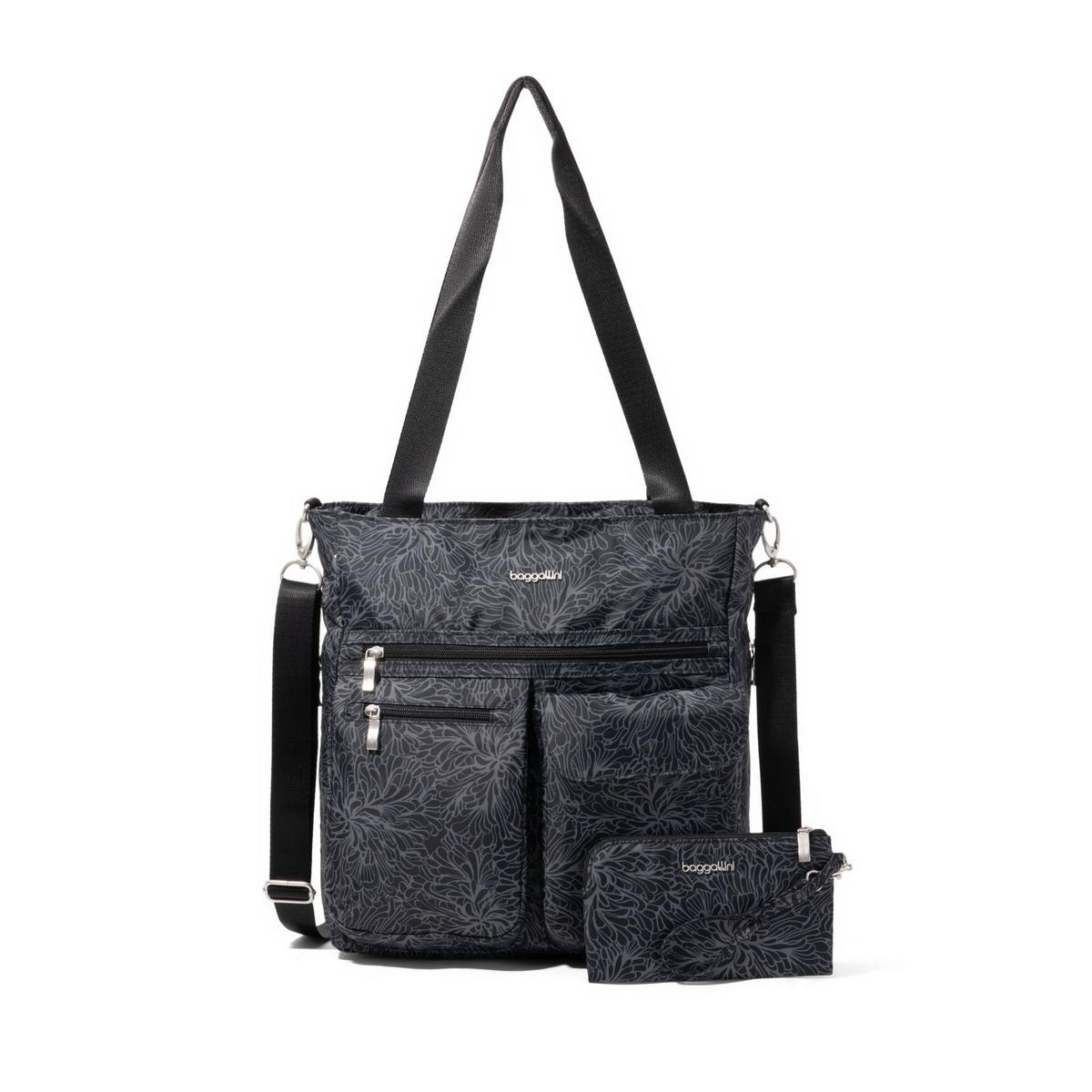 Baggallini Modern Everywhere Tote - Midnight Blossom 