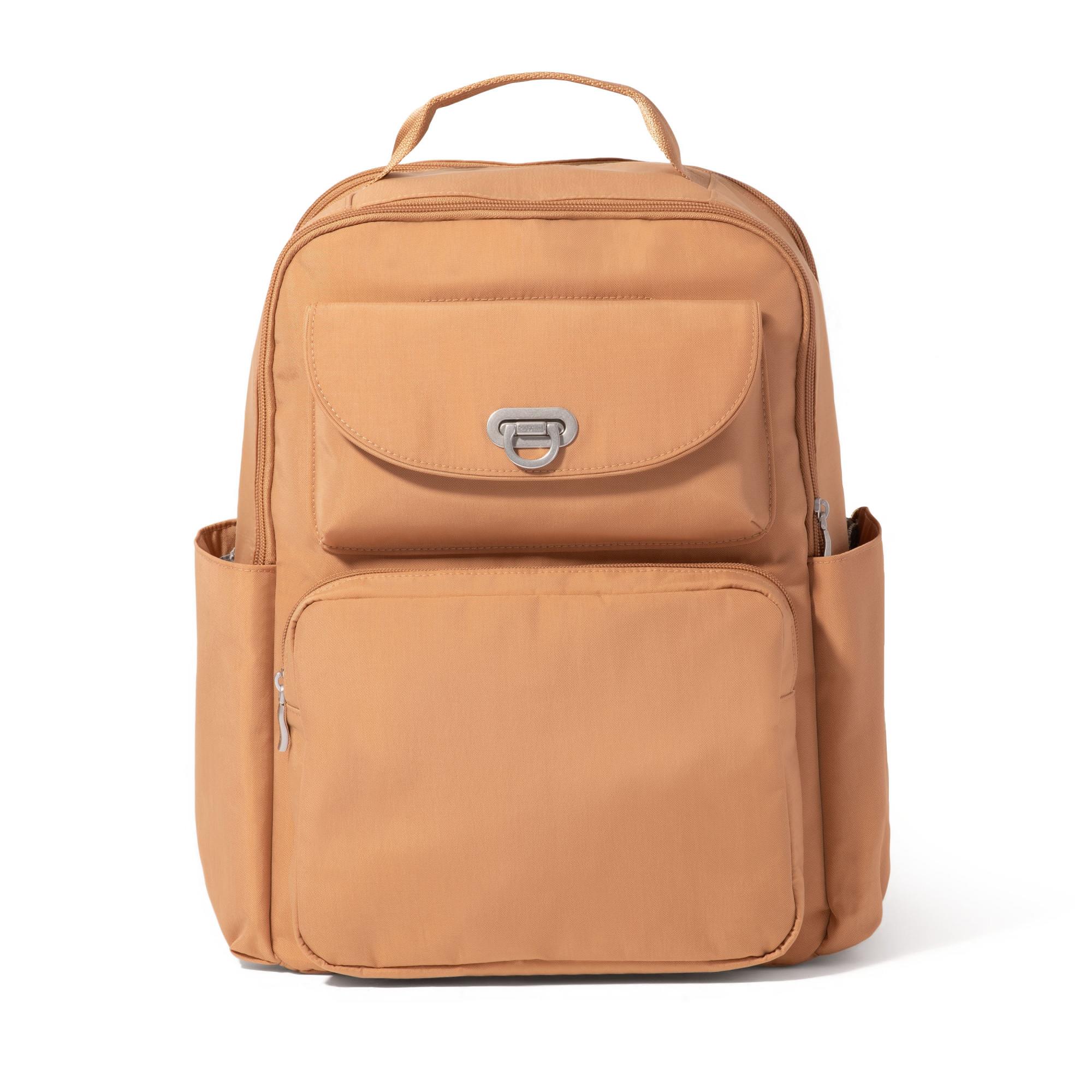 Baggallini Coastal Flip Lock Laptop Backpack - Acorn