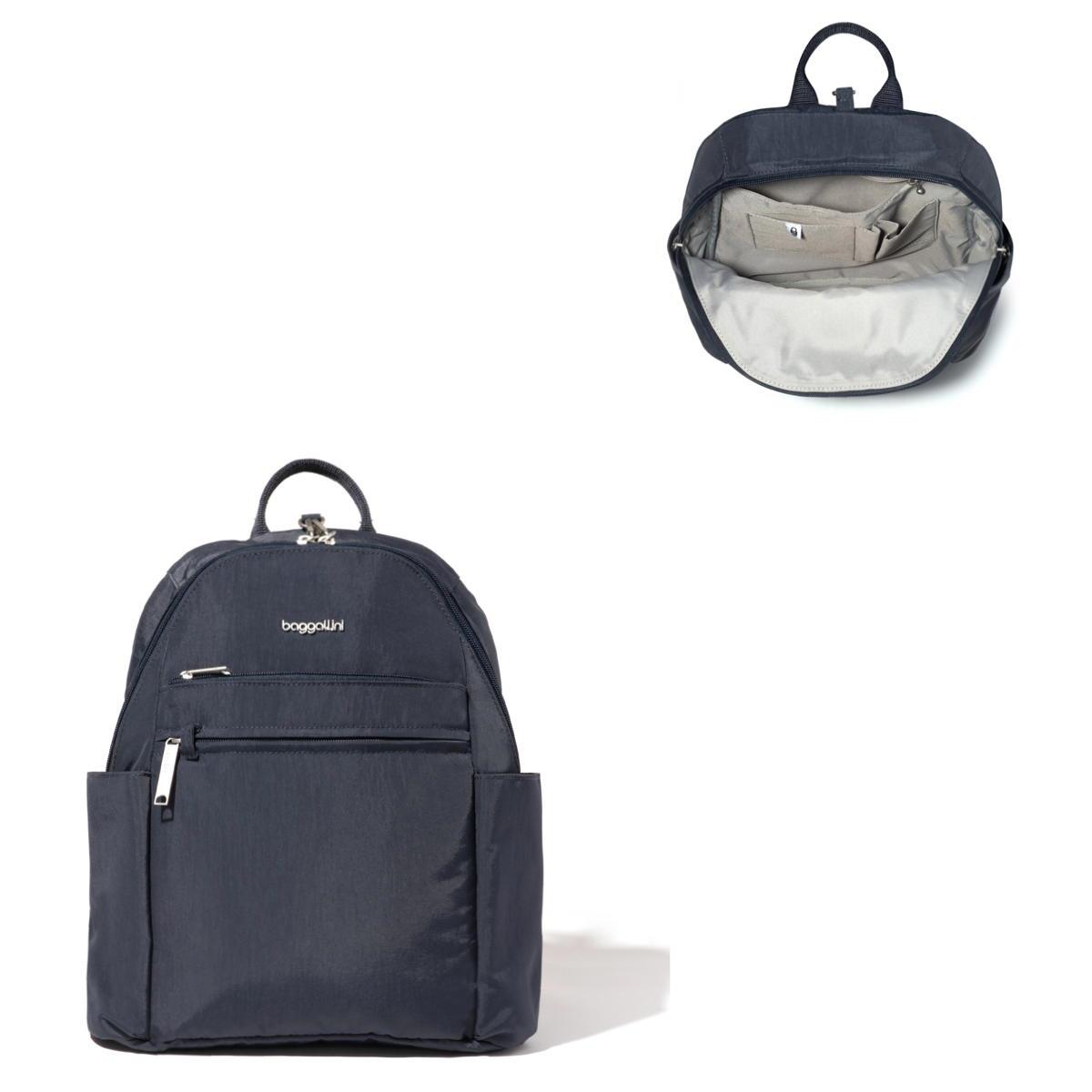 Baggallini Securtex Anti-Theft Vacation Backpack - French Navy