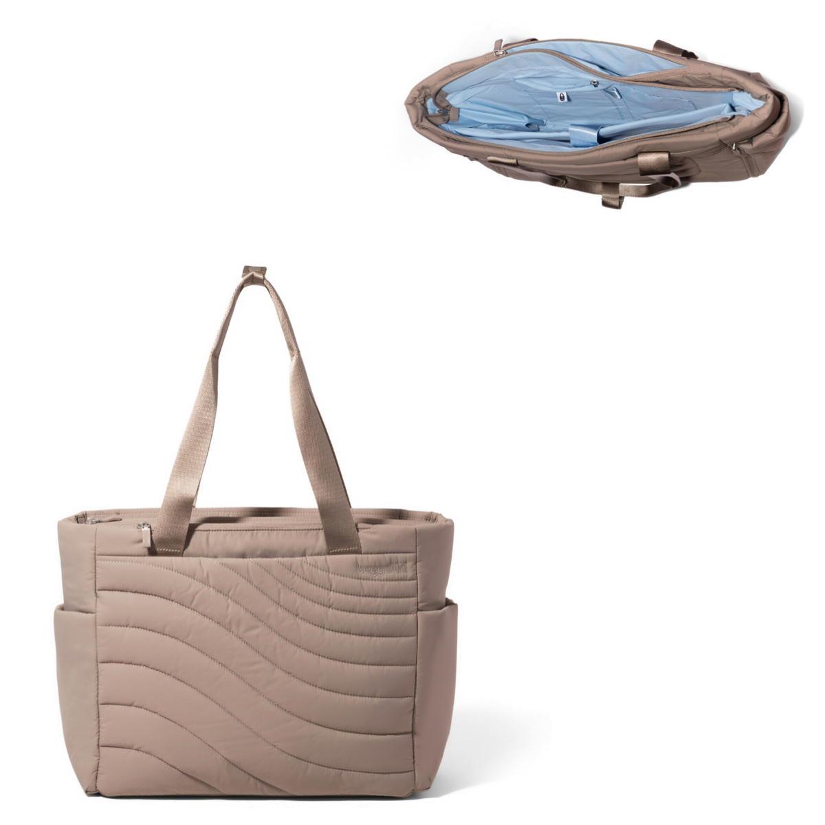 Baggallini Set Wave Tote - Moonrock Wave Puff