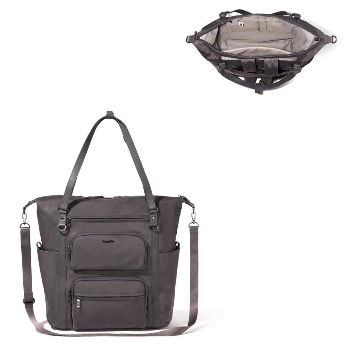 Baggallini Nolita Convertible Backpack - Smoke Twill