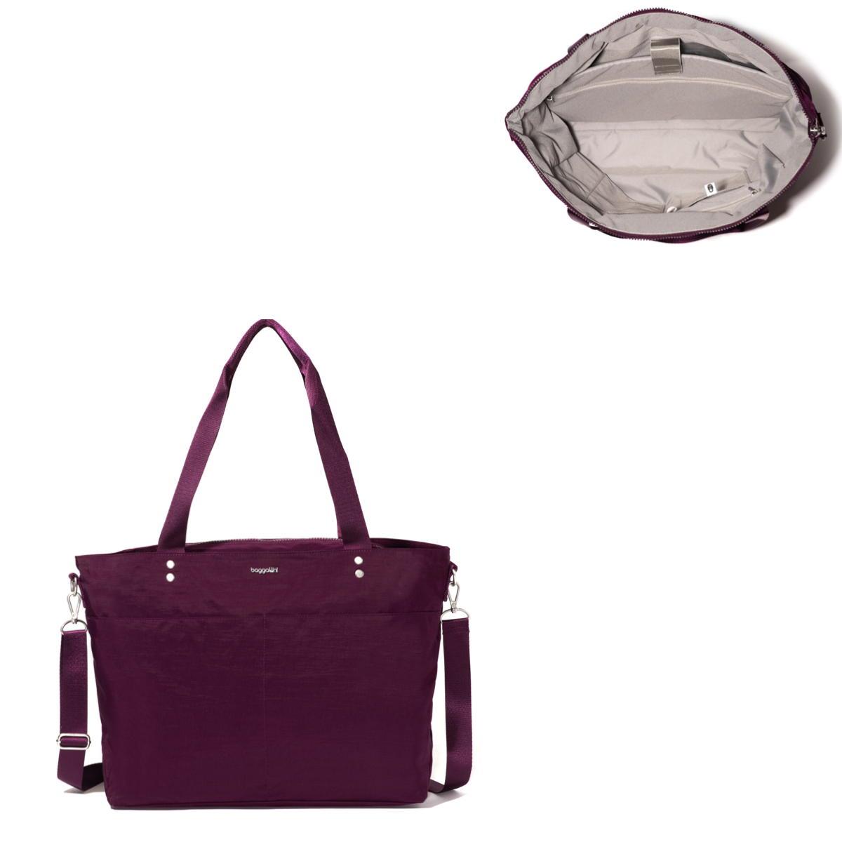 Baggallini Carryall Laptop Tote - Mulberry