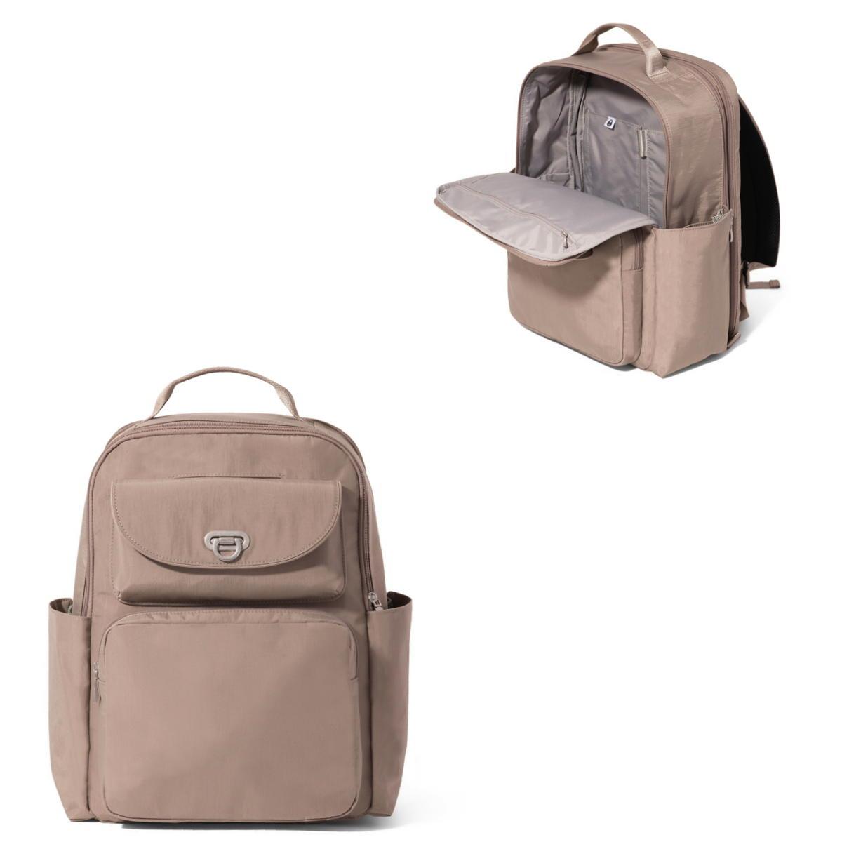 Baggallini Coastal Flip Lock Laptop Backpack - Moonrock
