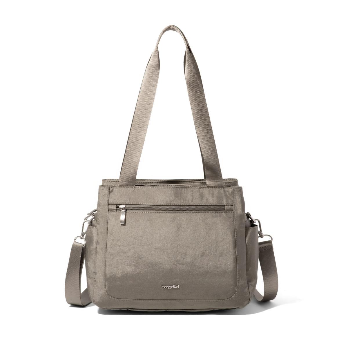 Baggallini Modern All Time Satchel - Sterling Shimmer