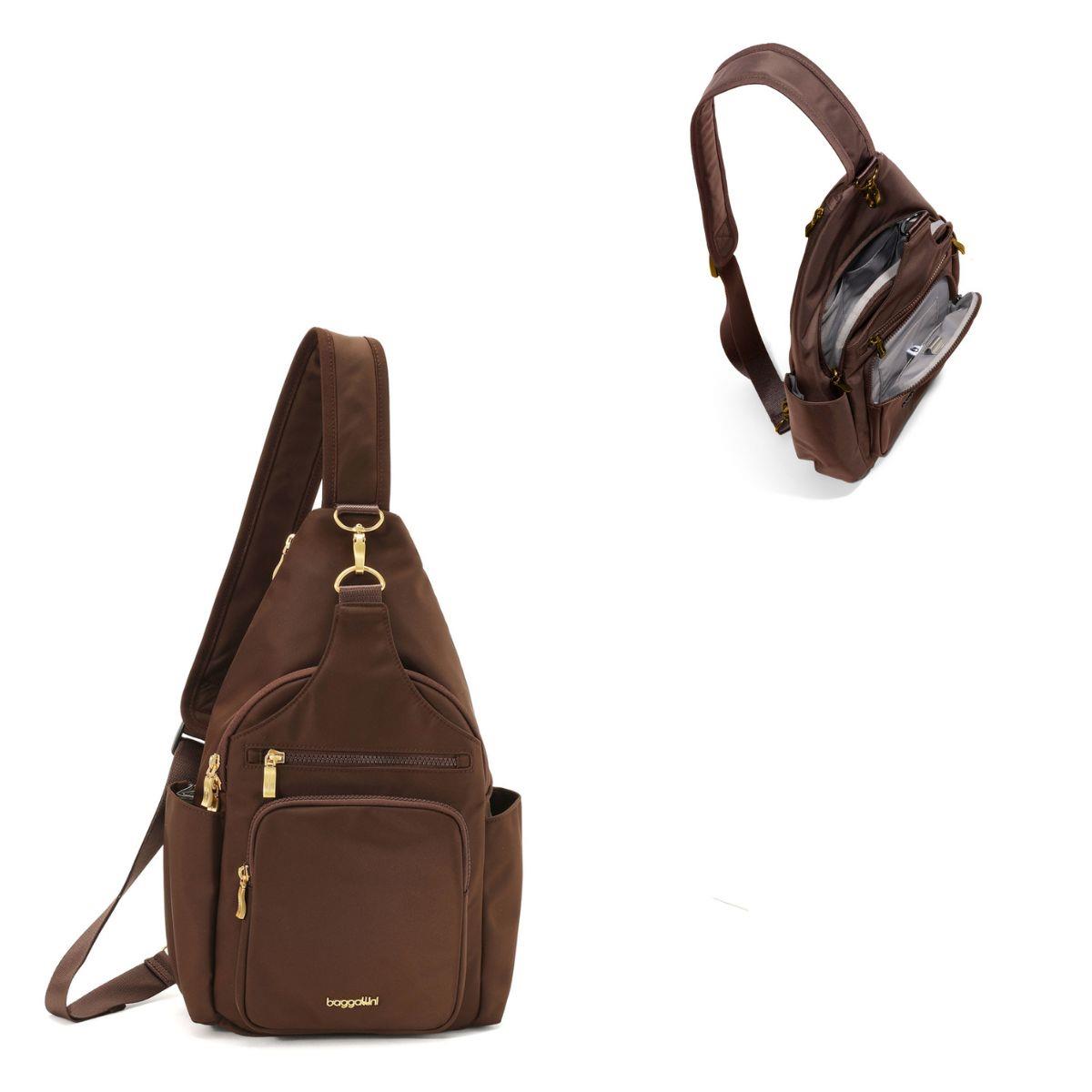 Baggallini Central Park Large Sling - Ganache Twill