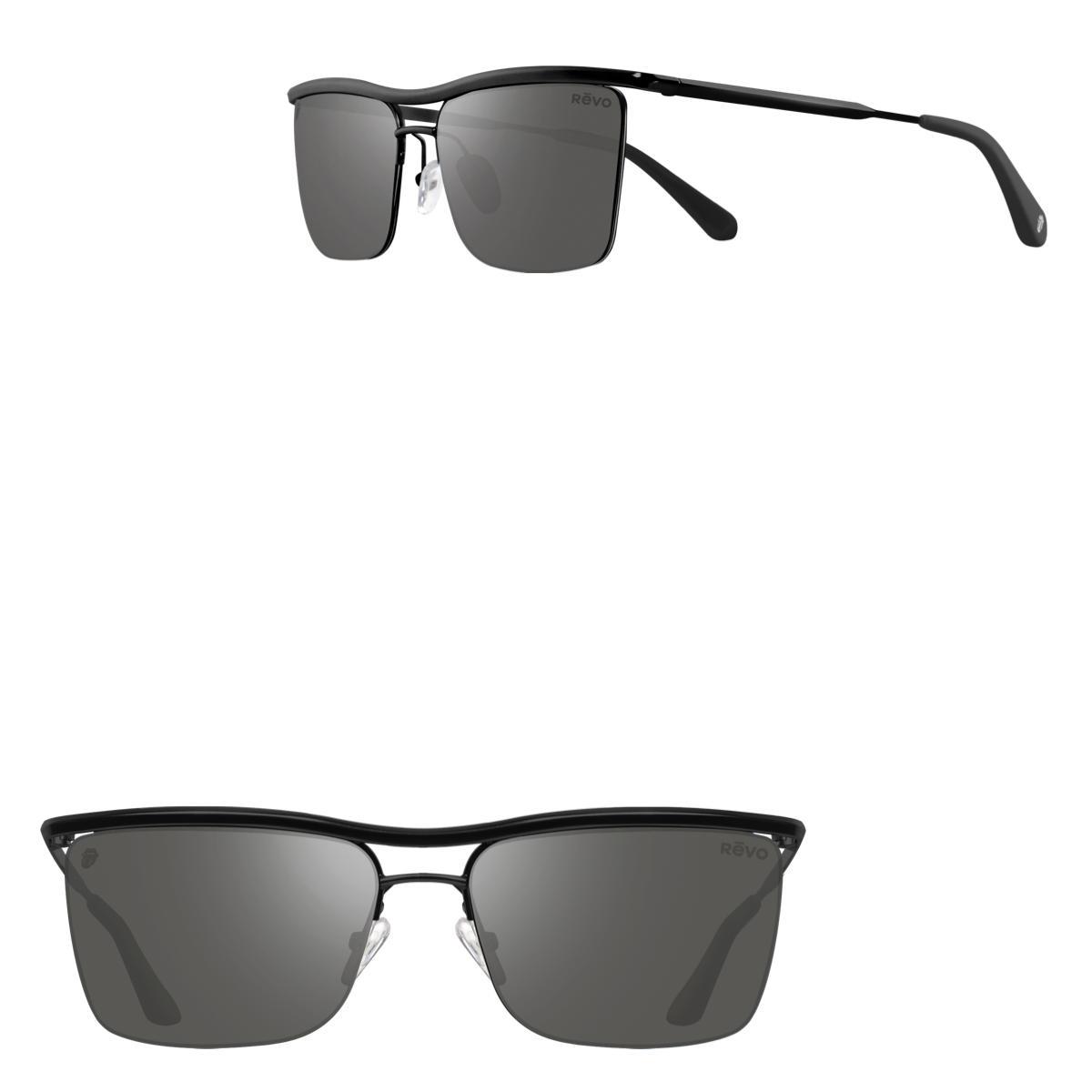 Revo Sunglasses Rolling Stones x Revo Start Me Up Square Sunglasses - Black - Size 57-16-140