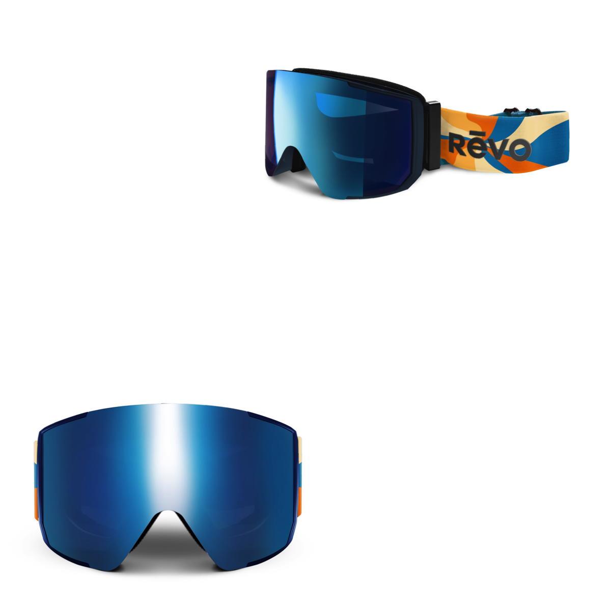 Revo Sunglasses Ripper No 10 Goggles with Interchangeable Straps - Matte Navy