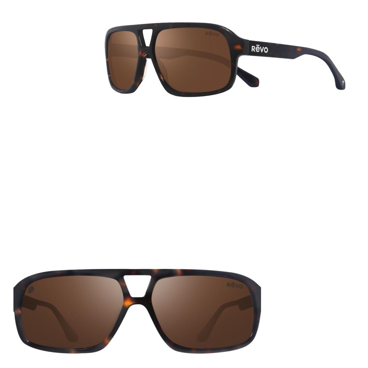 Revo Sunglasses Rolling Stones x Revo Wild Horses Aviator Sunglasses - Tortoise - Size 63-15-135