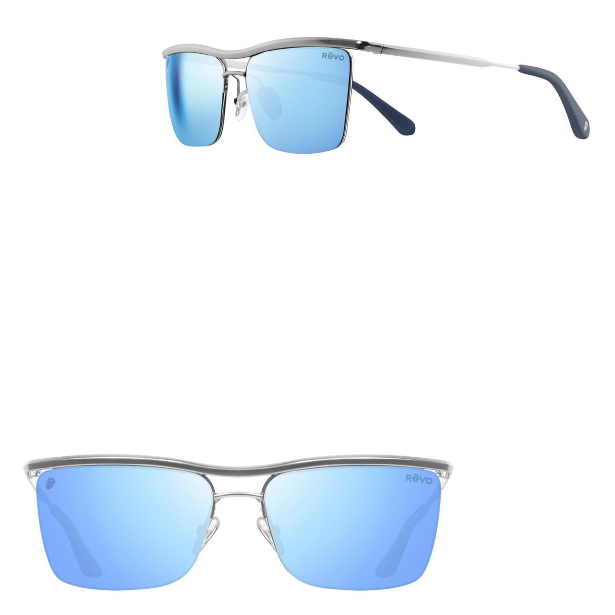 Revo Sunglasses Rolling Stones x Revo Start Me Up Square Sunglasses - Chrome - Size 57-16-140