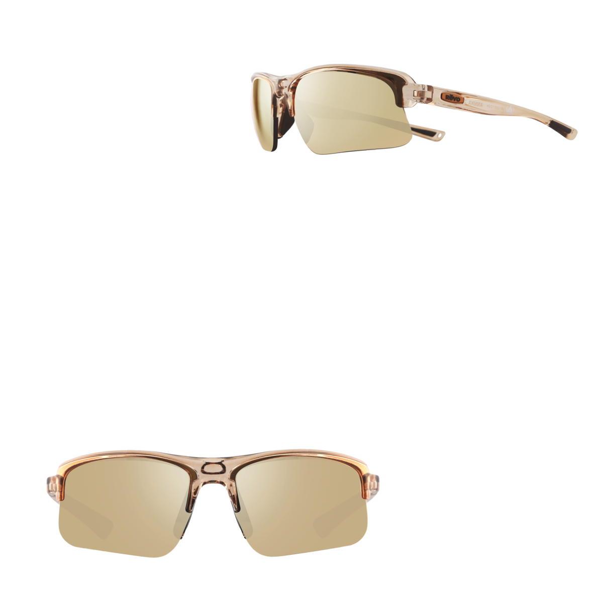 Revo Sunglasses Annika II Polarized Golf Sunglasses - Crystal Sand - Size 63-10-127