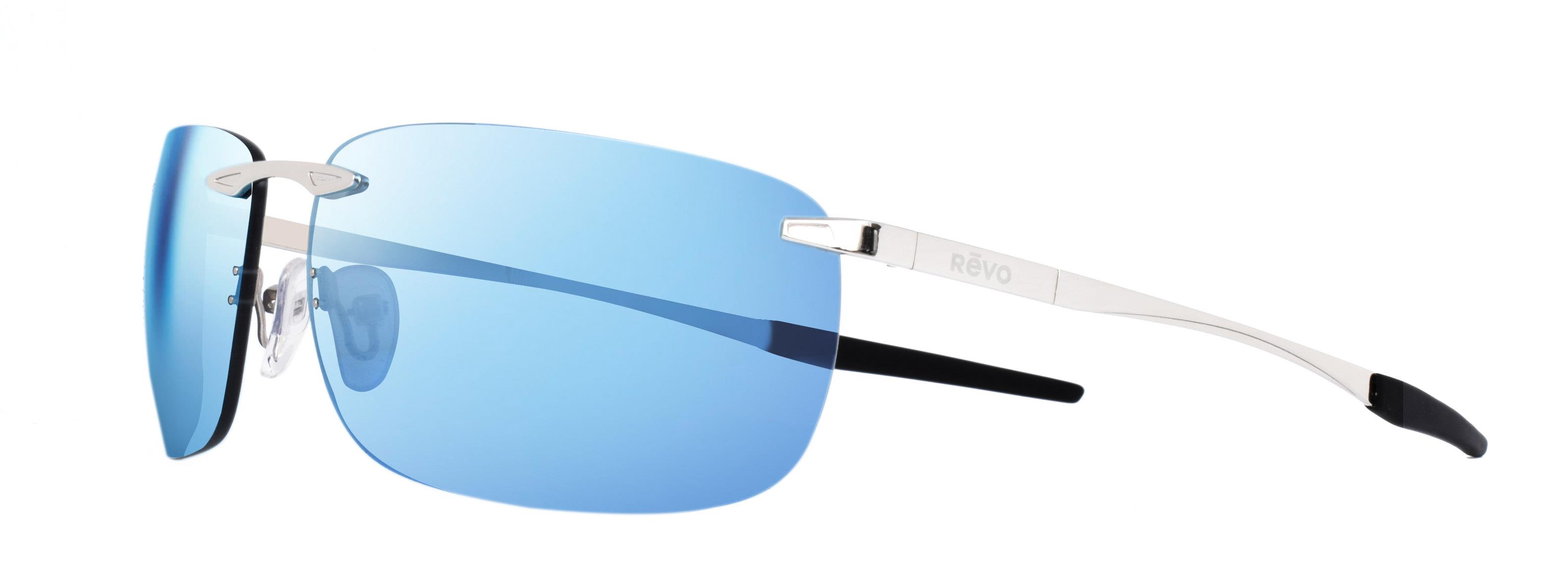 Revo Sunglasses Descend Z Rimless Sunglasses - SATIN CHROME