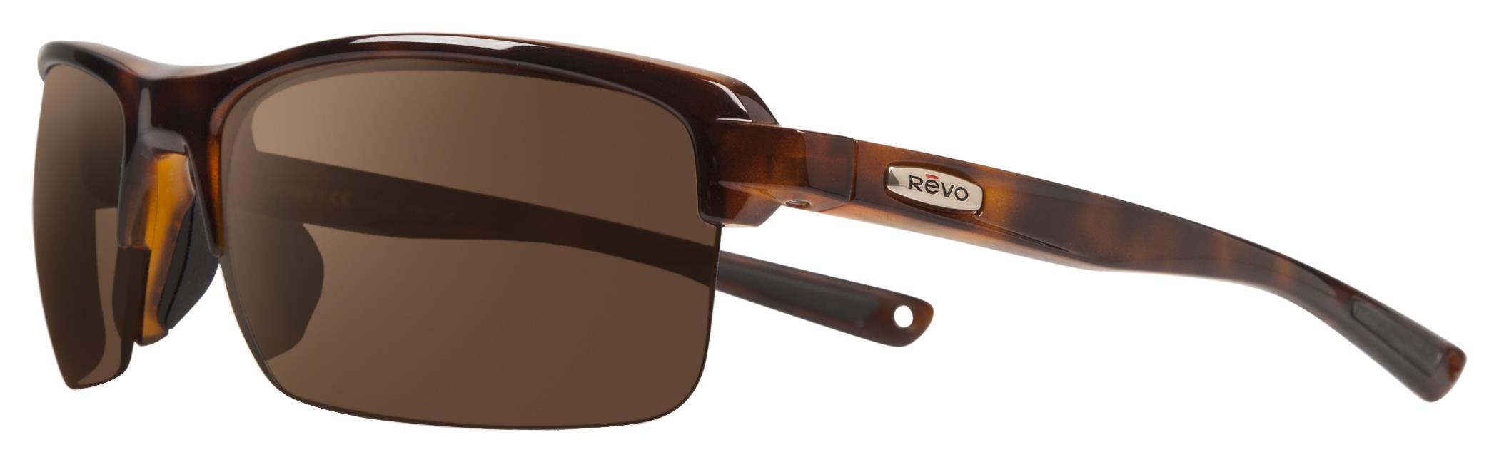 Revo Sunglasses Crux N Sport Wrap Sunglasses - Tortoise - Size 63-10-130 