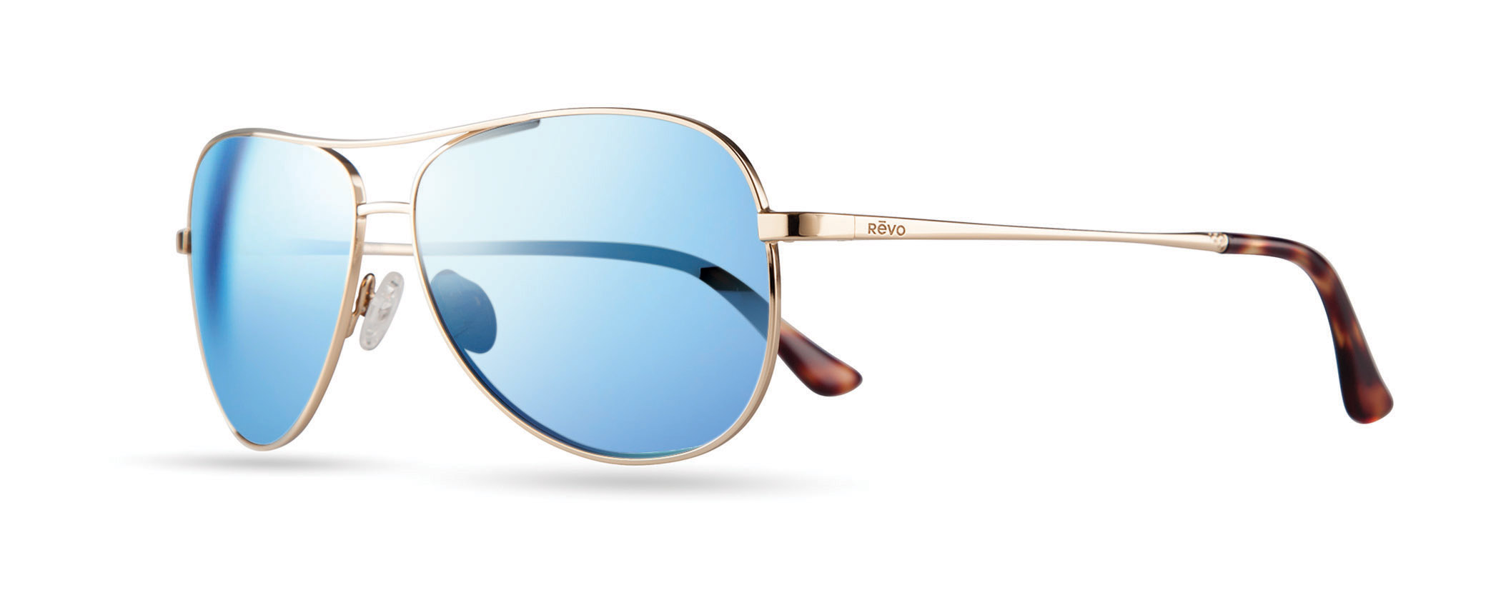 Revo Sunglasses Relay Aviator Sunglass - Gold - Size 59-13-135 
