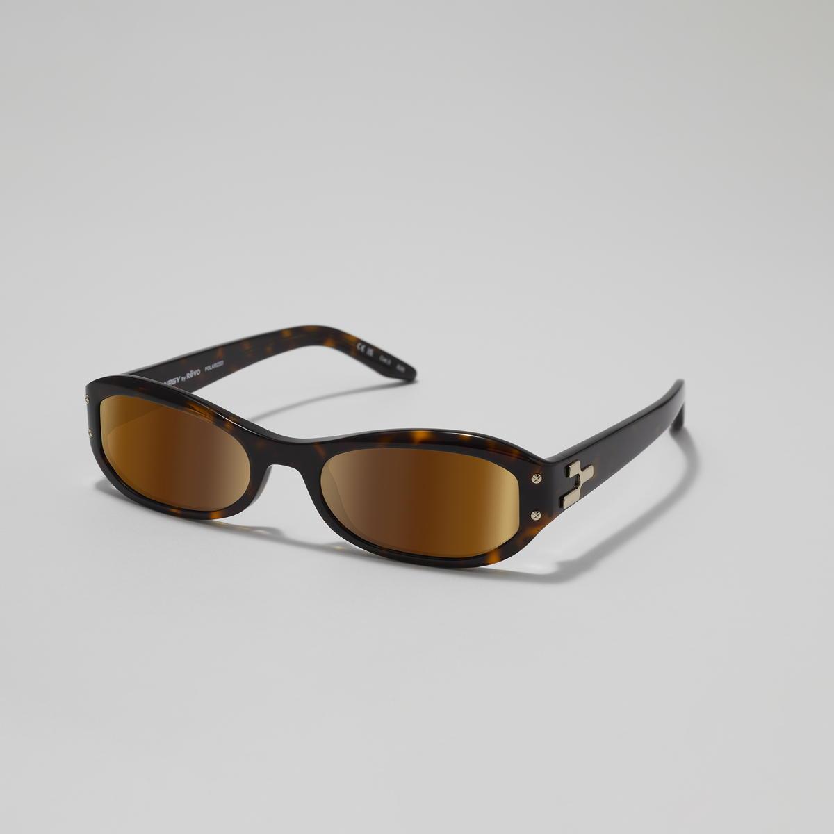 Revo Sunglasses NRGY Vela Oval Sunglasses - Tortoise - Size 55-20-138