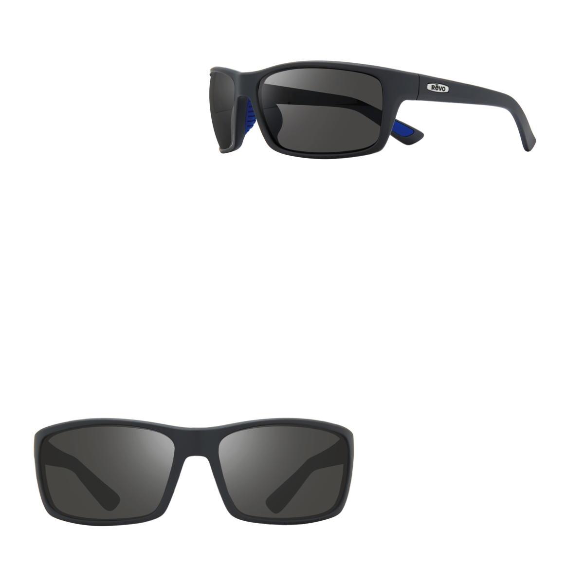 Revo Sunglasses Rebel Sport Wrap sunglasses with Superflex - Matte Grey - Size 64-15-125