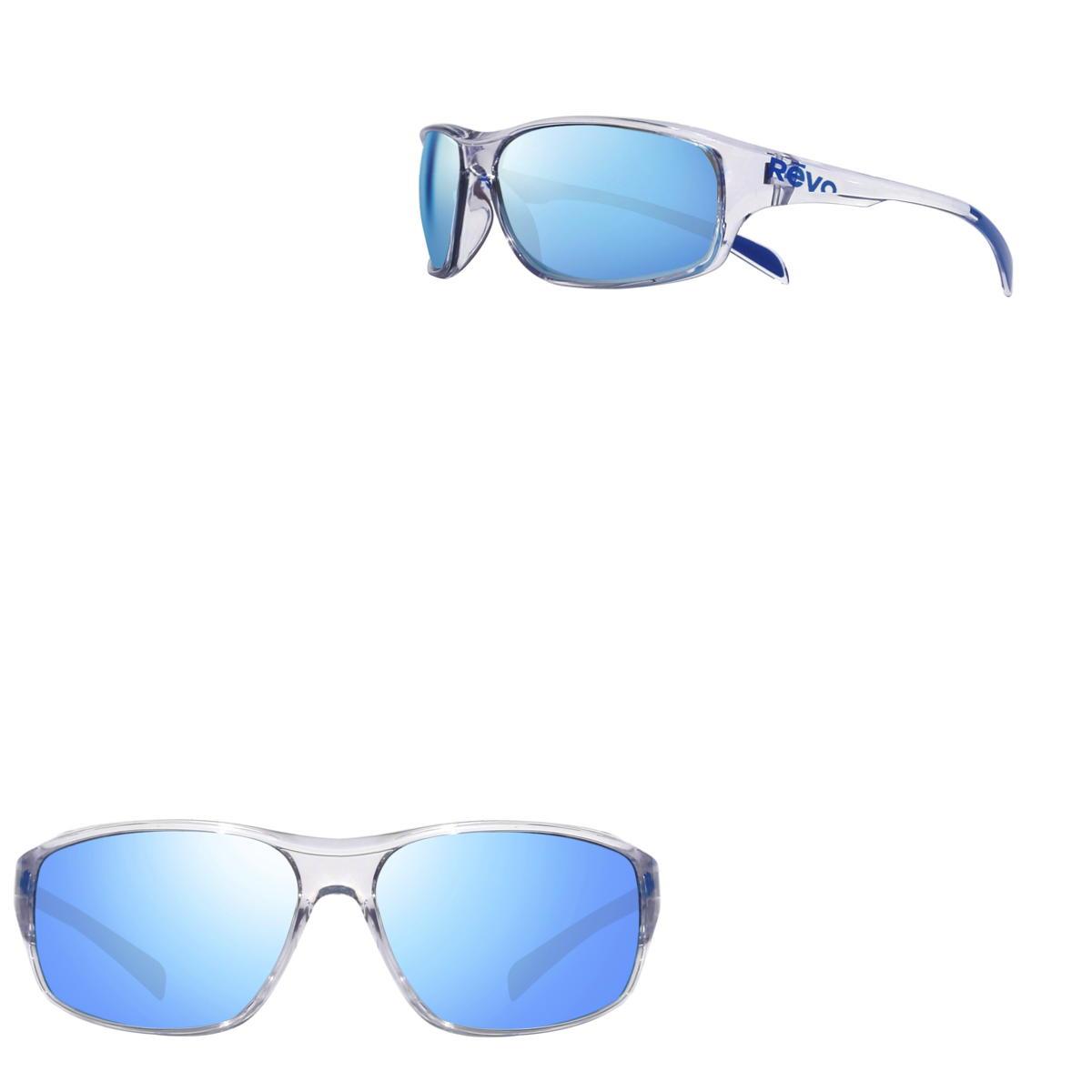 Revo Sunglasses Vertex Sport Performance Wrap Sunglasses - Crystal - Size 65-14-133