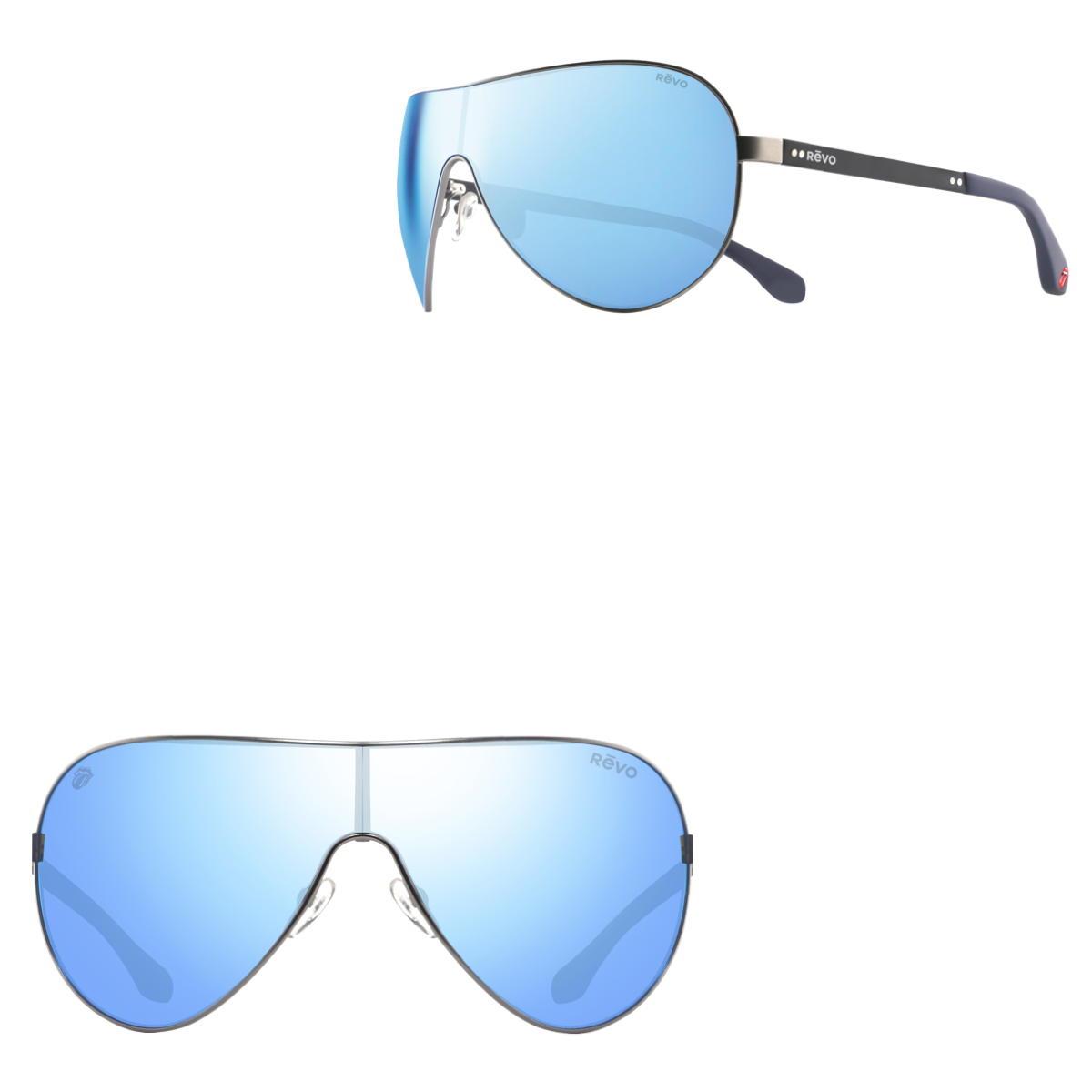 Revo Sunglasses Rolling Stones x Revo Gimme Shelter Shield Sunglasses - Chrome - Size 133-130