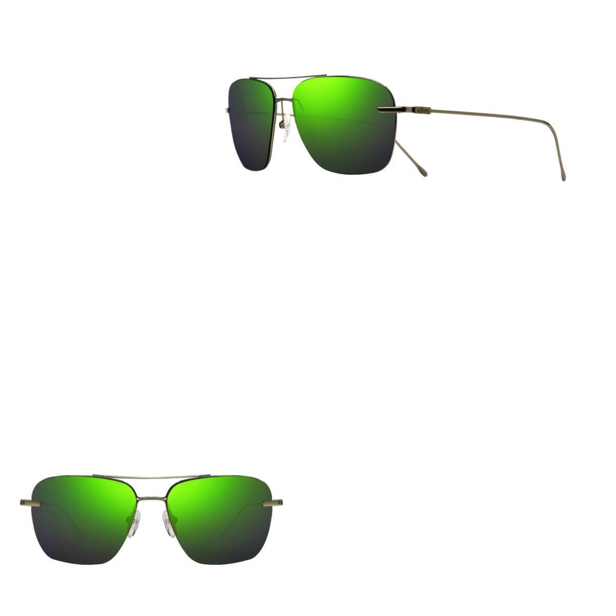 Revo Sunglasses Black Air 3 Ultra-lightweight Full Rim Navigator - Satin Gunmetal - Size 58-14-135
