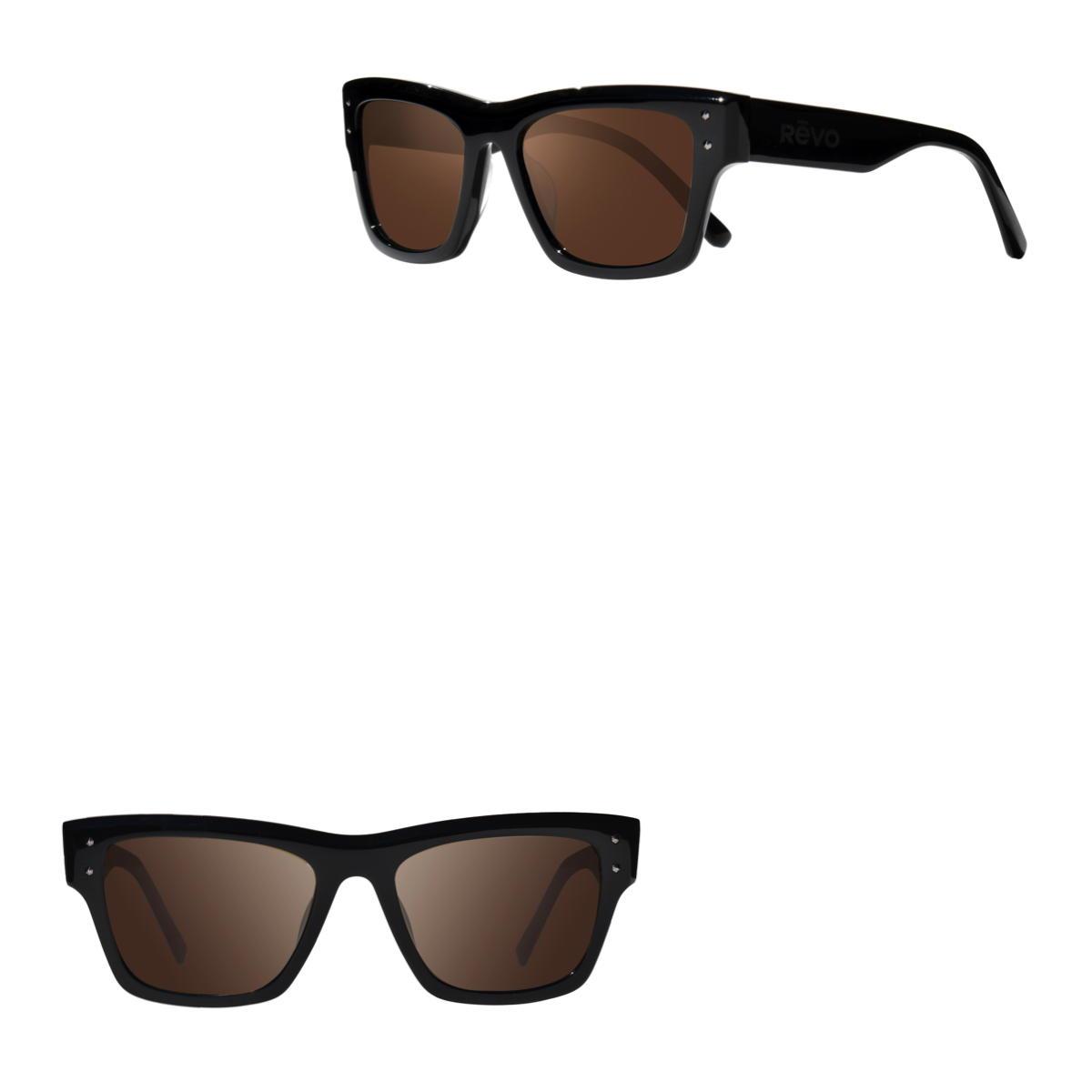 Revo Sunglasses Indigo Square Frame Sunglasses - Black - Size 56-18-140