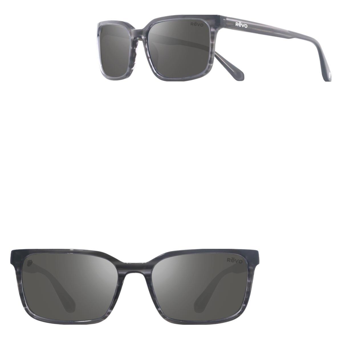 Revo Sunglasses Rolling Stones x Revo Sway Square Polarized Sunglasses - Grey - Size 57-18-138