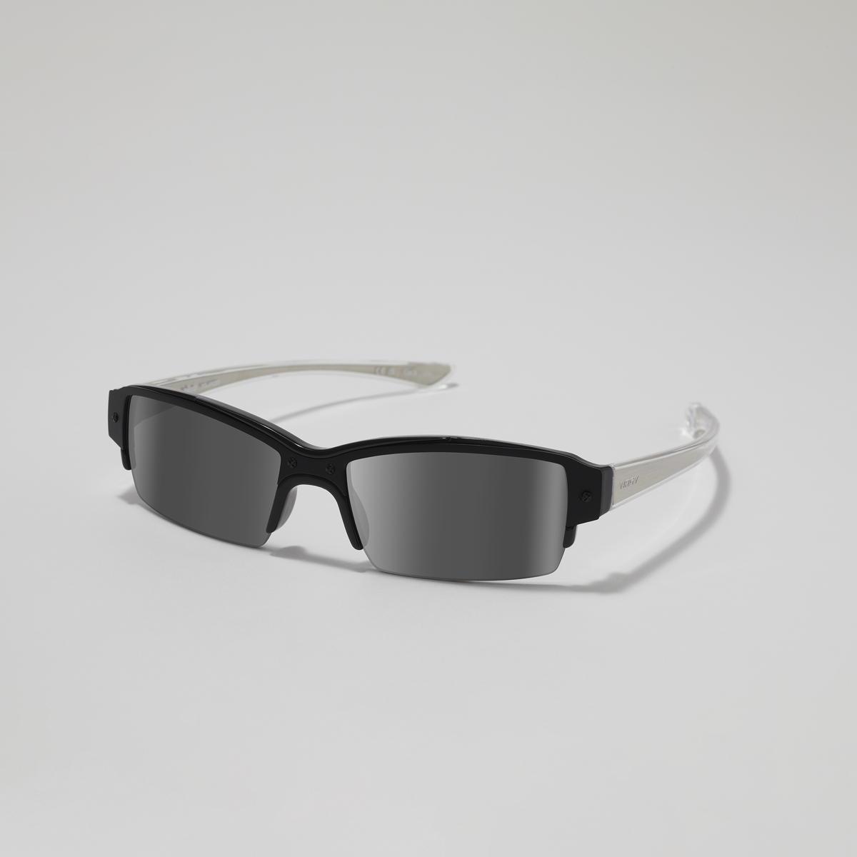 Revo Sunglasses NRGY AD ASTRA Semi Rimless Rectangle Sunglasses - Black - Size 61-14-135