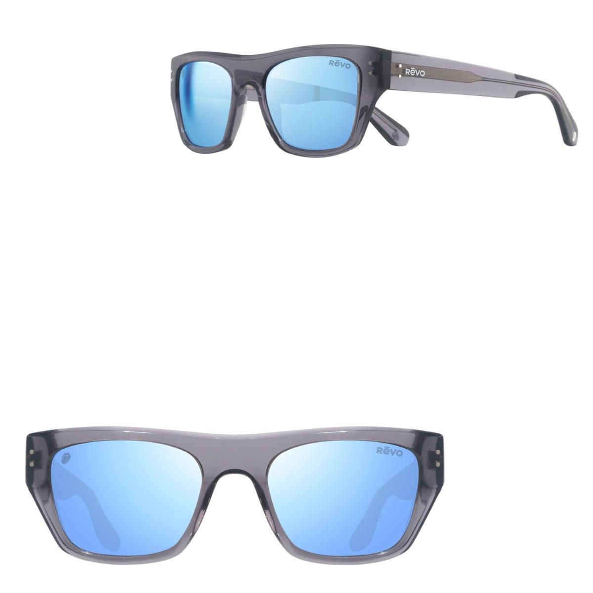 Revo Sunglasses Rolling Stones x Revo Happy Wayfarer Polarized Sunglasses - Grey - Size 54-21-145