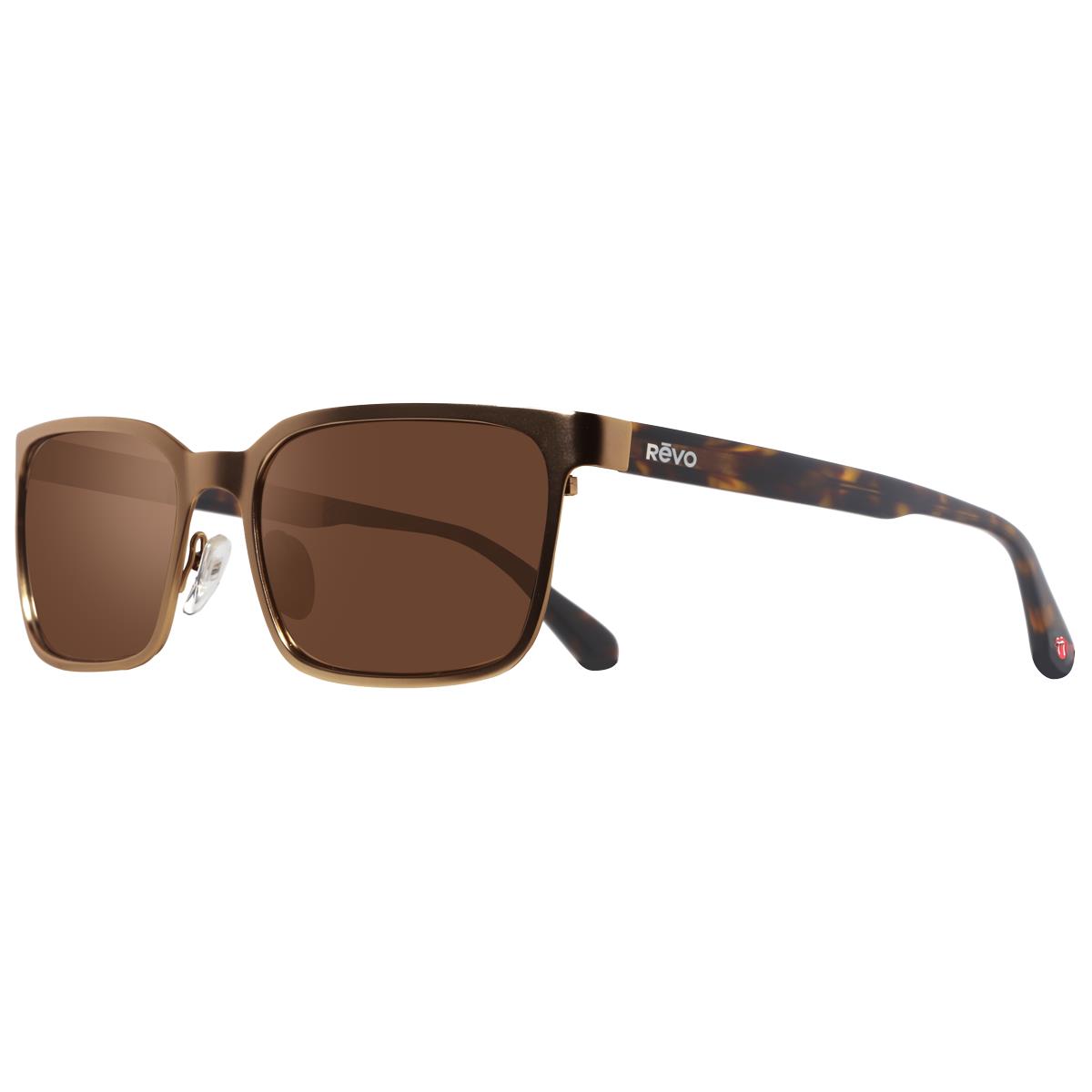 Revo Sunglasses Rolling Stones x Revo Moonlight Mile Wayfarer Sunglasses - Satin Brown - Size 58-18-138